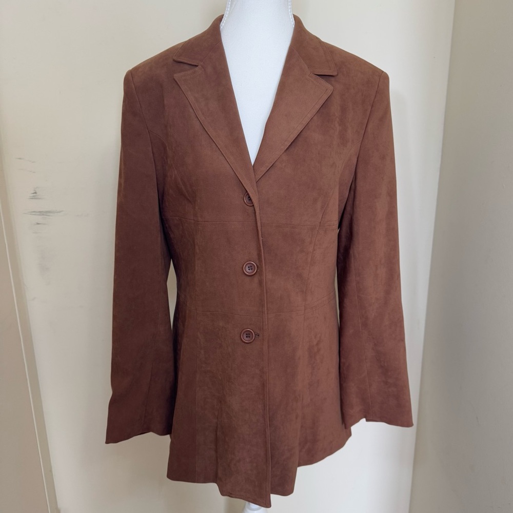 Vintage Suede Brown Blazer